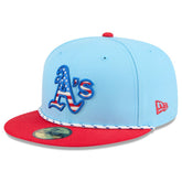 Athletics New Era 2025 Fourth of July 59FIFTY Fitted Hat - MLB Hats