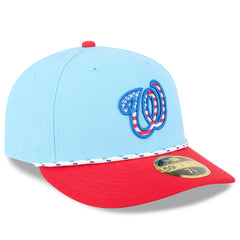 Washington Nationals New Era 2025 Fourth of July Low Profile 59FIFTY Fitted Hat - MLB Hats