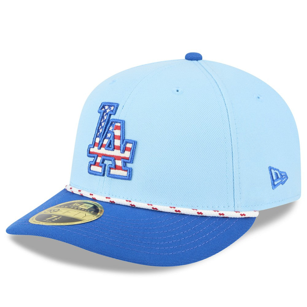 Los Angeles Dodgers New Era 2025 Fourth of July Low Profile 59FIFTY Fitted Hat - MLB Hats