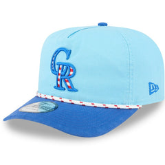 Colorado Rockies New Era 2025 Fourth of July Golfer Snapback Hat - MLB Hats