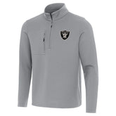 Las Vegas Raiders Antigua Insider Quarter-Zip Jacket | NFL Sale
