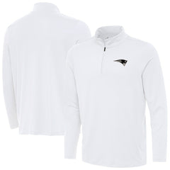 New England Patriots Antigua Reprocess Quarter-Zip Top | NFL US