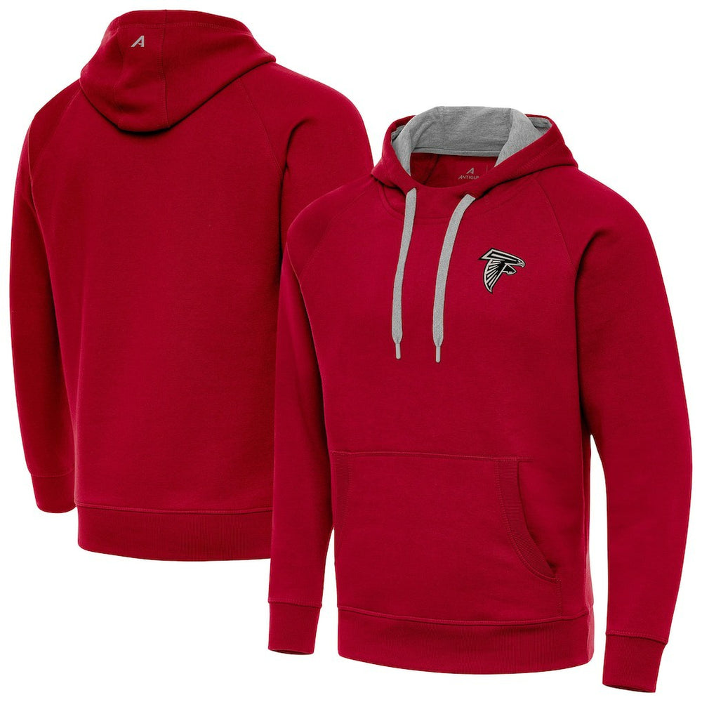 Atlanta Falcons Antigua Brushed Carbon Victory Pullover Hoodie | NFL On sale