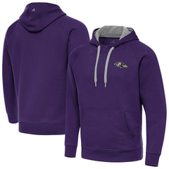 Baltimore Ravens Antigua Brushed Carbon Victory Pullover Hoodie | NFL Discount