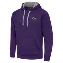 Baltimore Ravens Antigua Brushed Carbon Victory Pullover Hoodie | NFL Discount