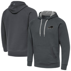 Buffalo Bills Antigua Brushed Carbon Victory Pullover Hoodie | NFL On sale