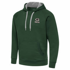Green Bay Packers Antigua Brushed Carbon Victory Pullover Hoodie | NFL Discount