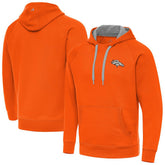 Denver Broncos Antigua Brushed Carbon Victory Pullover Hoodie | NFL US