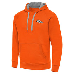 Denver Broncos Antigua Brushed Carbon Victory Pullover Hoodie | NFL US