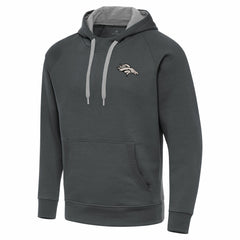 Denver Broncos Antigua Brushed Carbon Victory Pullover Hoodie | NFL Near me
