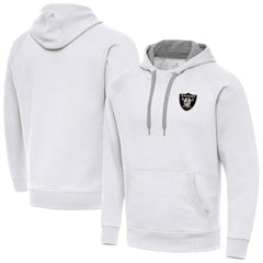 Las Vegas Raiders Antigua Brushed Carbon Victory Pullover Hoodie | NFL Discount