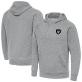 Las Vegas Raiders Antigua Brushed Carbon Victory Pullover Hoodie | NFL Outlet