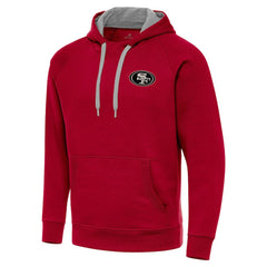 San Francisco 49ers Antigua Brushed Carbon Victory Pullover Hoodie | NFL US
