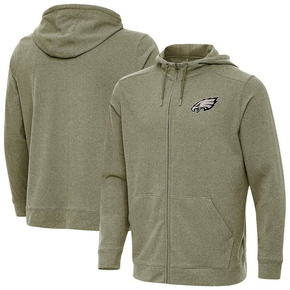 Philadelphia Eagles Antigua Effortless Full-Zip Hoodie Jacket | NFL New