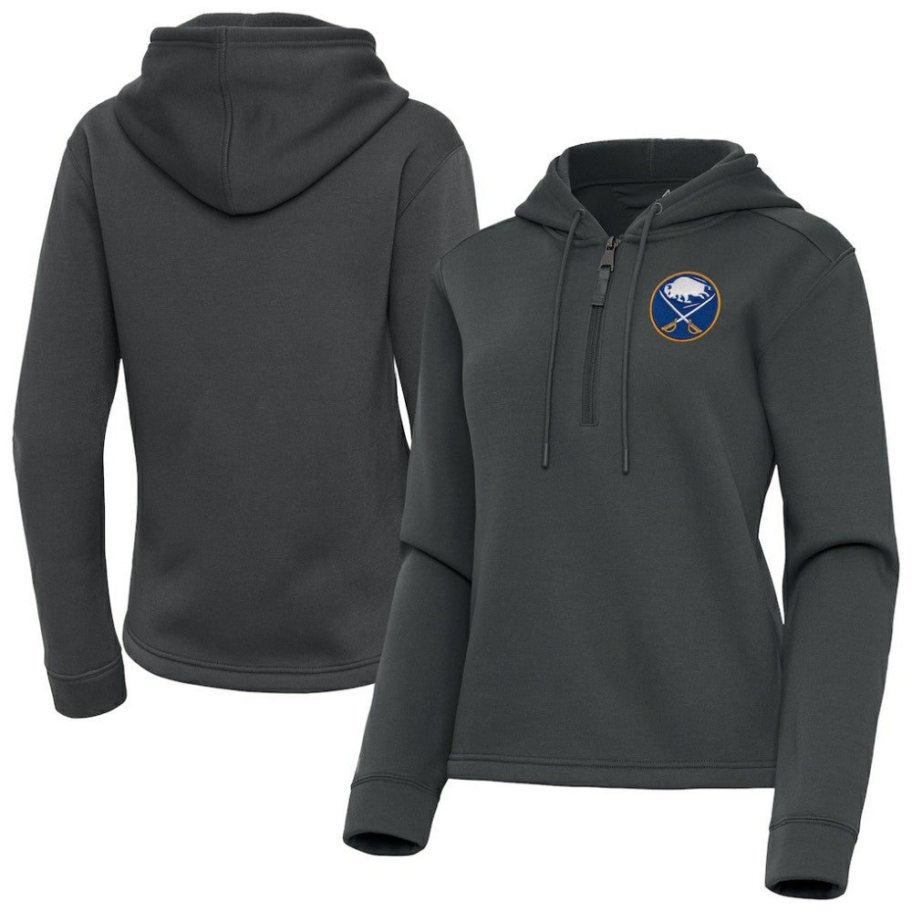 Buffalo Sabres Antigua Women's Contemporary Quarter-Zip Hoodie - NHL Hoodies