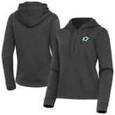 Dallas Stars Antigua Women's Contemporary Quarter-Zip Hoodie - NHL Hoodies