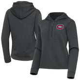 Montreal Canadiens Antigua Women's Contemporary Quarter-Zip Hoodie - NHL Hoodies