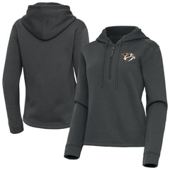 Nashville Predators Antigua Women's Contemporary Quarter-Zip Hoodie - NHL Hoodies