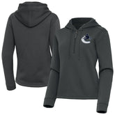Vancouver Canucks Antigua Women's Contemporary Quarter-Zip Hoodie - NHL Hoodies