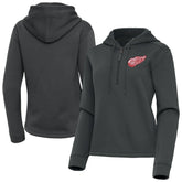 Detroit Red Wings Antigua Women's Contemporary Quarter-Zip Hoodie - NHL Hoodies