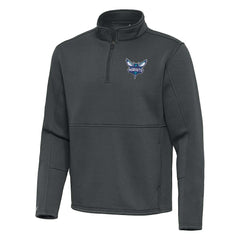 Charlotte Hornets Antigua Twist Quarter-Zip Pullover Top - Pewter on sale | NBA