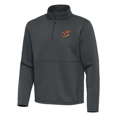 Pewter Cleveland Cavaliers Antigua Twist Quarter-Zip Pullover Top - Pewter online | NBA