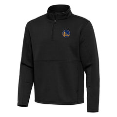 Black Golden State Warriors Antigua Twist Quarter-Zip Pullover Top - Black for sale | NBA