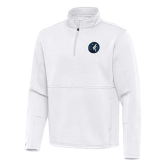 White Minnesota Timberwolves Antigua Twist Quarter-Zip Pullover Top - White shop | NBA