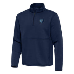 Navy Memphis Grizzlies Antigua Twist Quarter-Zip Pullover Top - Navy cheap | NBA