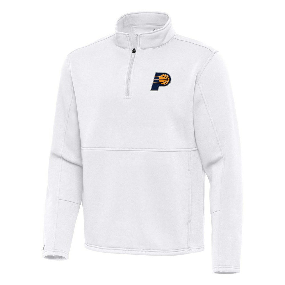White Indiana Pacers Antigua Twist Quarter-Zip Pullover Top - White outlet | NBA