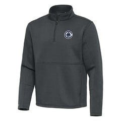 Pewter LA Clippers Antigua Twist Quarter-Zip Pullover Top - Pewter outlet | NBA