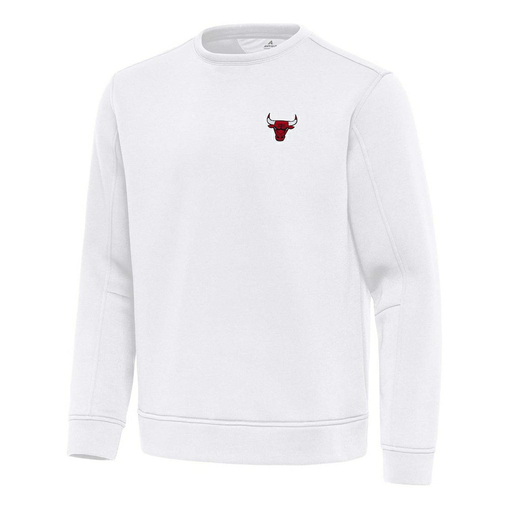White Chicago Bulls Antigua Relevant Pullover Sweatshirt sale | NBA
