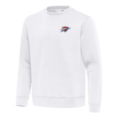 White Oklahoma City Thunder Antigua Relevant Pullover Sweatshirt | NBA
