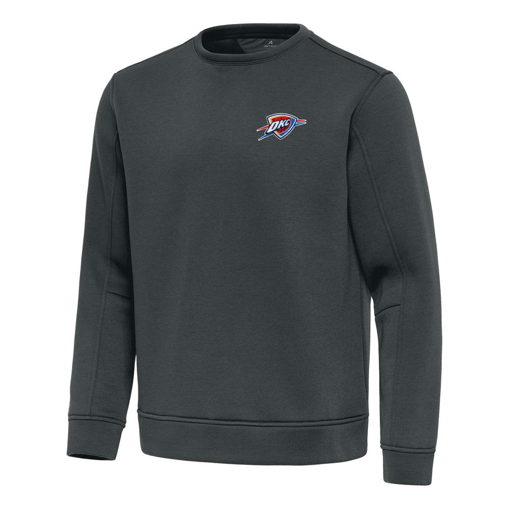 Pewter Oklahoma City Thunder Antigua Relevant Pullover Sweatshirt | NBA