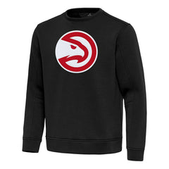 Black Atlanta Hawks Antigua Relevant Pullover Sweatshirt | NBA