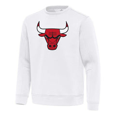 White Chicago Bulls Antigua Relevant Pullover Sweatshirt sale | NBA