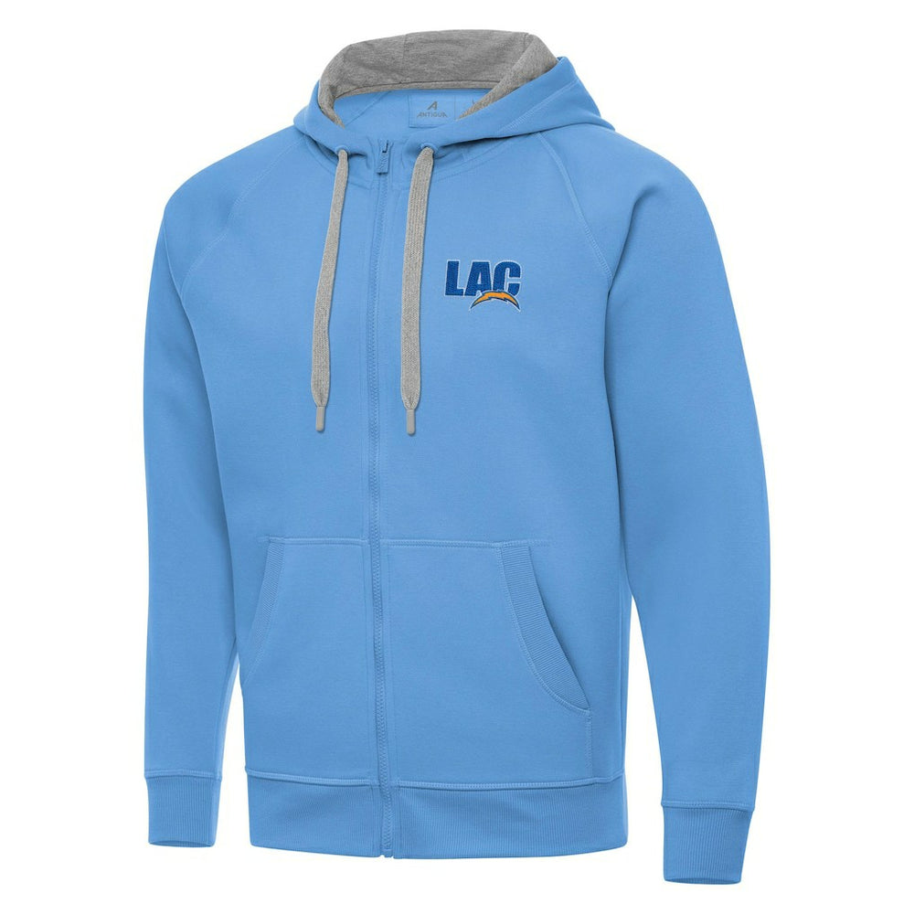 Los Angeles Chargers Men's Antigua Victory Full-Zip Hoodie | NFL On sale