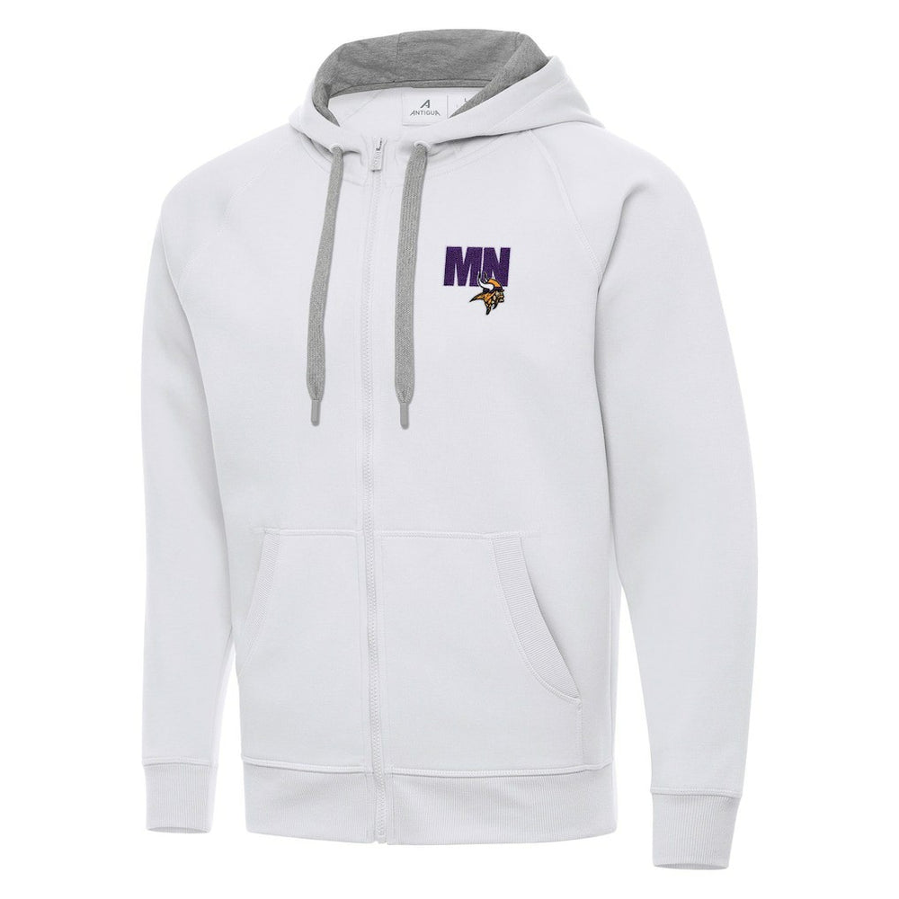 Minnesota Vikings Men's Antigua Victory Full-Zip Hoodie | NFL Online