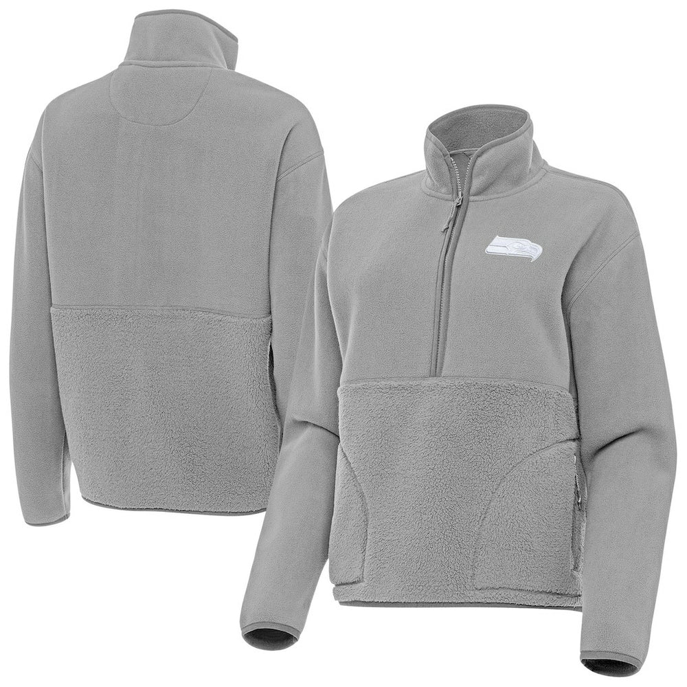 Seattle Seahawks Antigua Women's Figure Half-Zip Sweatshirt | NFL Sale