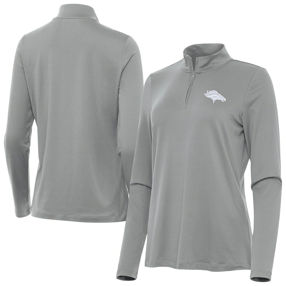 Denver Broncos Antigua Women's Reprocess Quarter-Zip Top | NFL Outlet