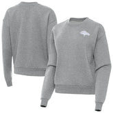 Denver Broncos Antigua Women's Victory Crew Pullover Sweatshirt | NFL Discount