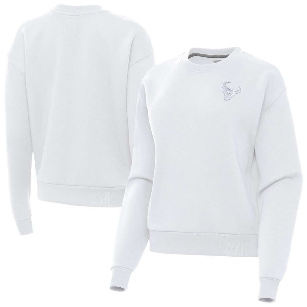 Houston Texans Antigua Women's Victory Crew Pullover Sweatshirt | NFL Discount