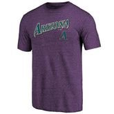 Arizona Diamondbacks Purple Cooperstown Series Sweep Tri-Blend T-Shirt - MLB T-shirts