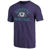 Charlotte Hornets Purple Half Classic Tri-Blend T-Shirt for sale | NBA