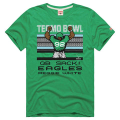 Philadelphia Eagles Reggie White Homage Unisex Tecmo Bowl Retired Player Graphic Tri-Blend T-Shirt | NFL Discount