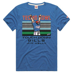 Buffalo Bills Jim Kelly Homage Unisex Tecmo Bowl Retired Player Graphic Tri-Blend T-Shirt | NFL Discount