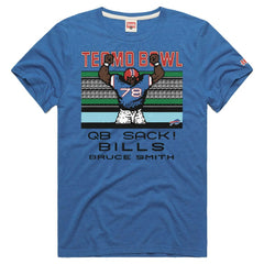 Buffalo Bills Bruce Smith Homage Unisex Tecmo Bowl Retired Player Graphic Tri-Blend T-Shirt | NFL New