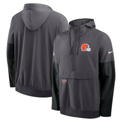 Cleveland Browns Sideline Anorak Half-Zip Hoodie Jacket | NFL Online