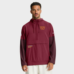 Washington Commanders Sideline Anorak Half-Zip Hoodie Jacket | NFL Online