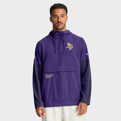 Minnesota Vikings Sideline Anorak Half-Zip Hoodie Jacket | NFL New